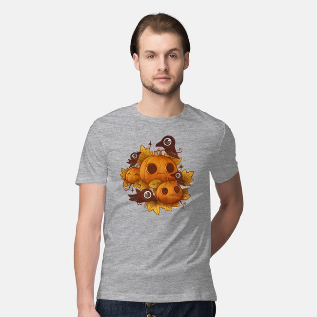 Pumpkins And Crows-Mens-Premium-Tee-ricolaa