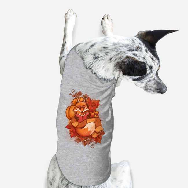 Autumn Reader-Dog-Basic-Pet Tank-ricolaa