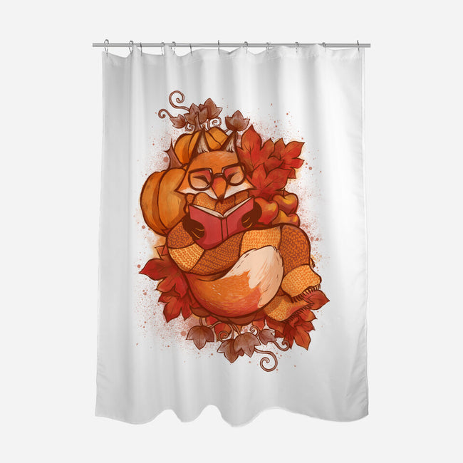 Autumn Reader-None-Polyester-Shower Curtain-ricolaa