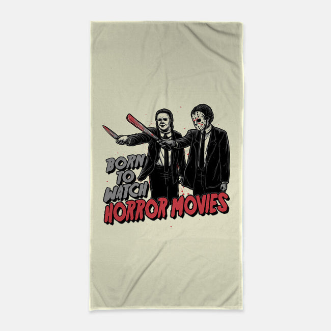 Horror Duo-None-Beach-Towel-momma_gorilla