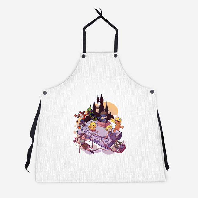 Nostalgic Players-Unisex-Kitchen-Apron-jacnicolauart