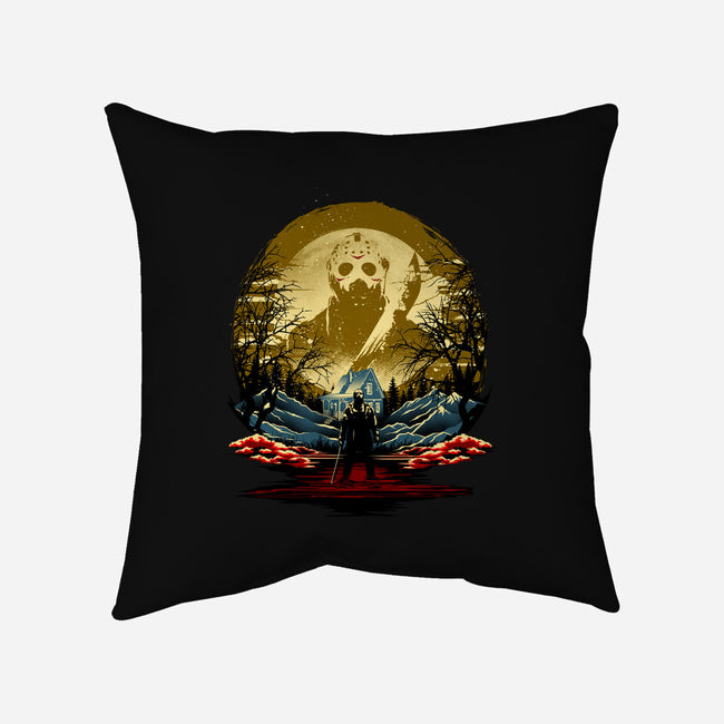 Attack Of Jason-None-Removable Cover-Throw Pillow-hypertwenty