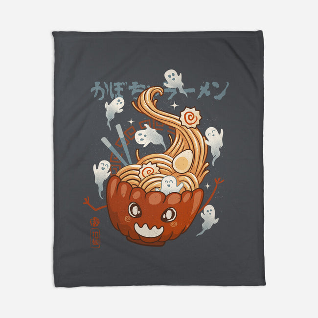 Pumpkin Ramen-None-Fleece-Blanket-IKILO