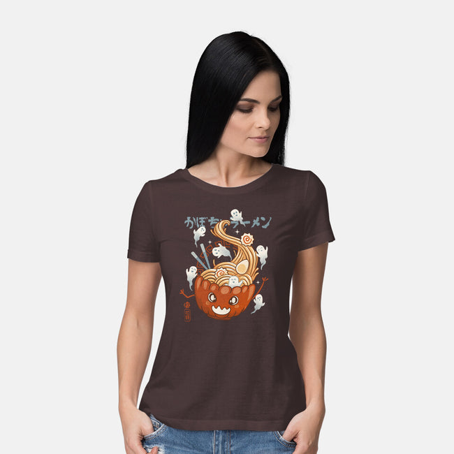 Pumpkin Ramen-Womens-Basic-Tee-IKILO