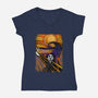 Nightmare Before Halloween-Womens-V-Neck-Tee-spoilerinc