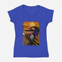 Nightmare Before Halloween-Womens-V-Neck-Tee-spoilerinc