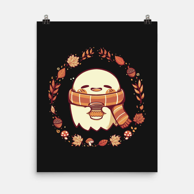 Ghostly Fall Vibes-None-Matte-Poster-TechraNova