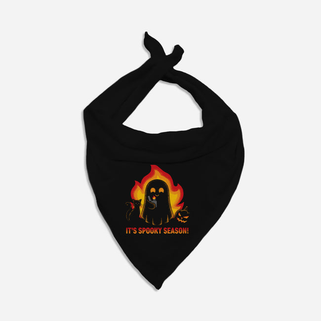 It's Spooky Season-Dog-Bandana-Pet Collar-danielmorris1993