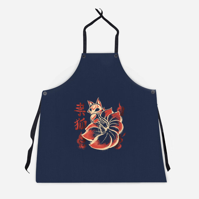 Ghost Kitsune-Unisex-Kitchen-Apron-ricolaa