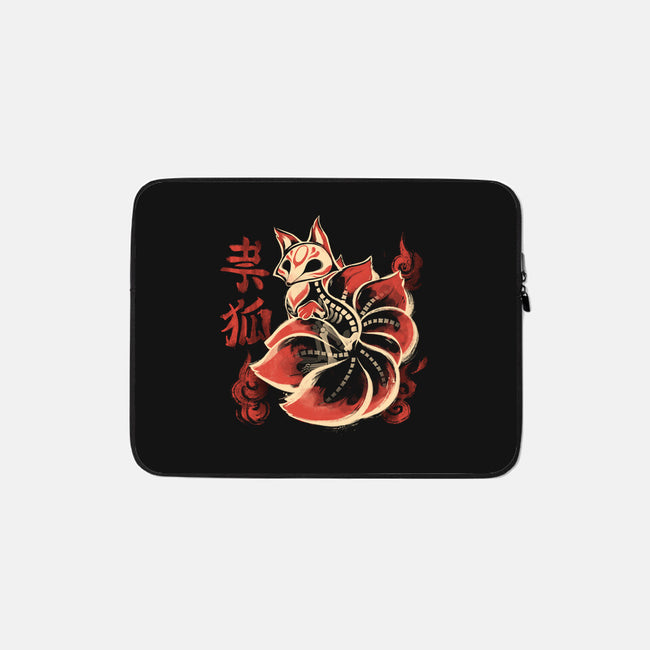 Ghost Kitsune-None-Zippered-Laptop Sleeve-ricolaa