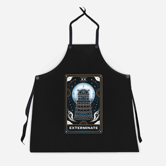 Exterminate Tarot Card-Unisex-Kitchen-Apron-Logozaste