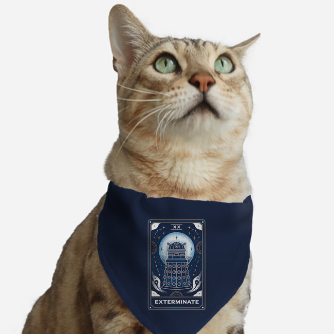 Exterminate Tarot Card-Cat-Adjustable-Pet Collar-Logozaste