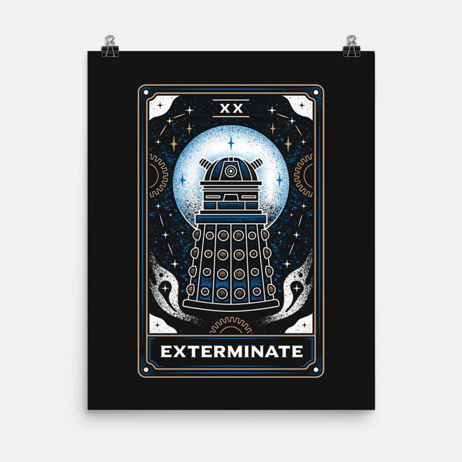 Exterminate Tarot Card-None-Matte-Poster-Logozaste