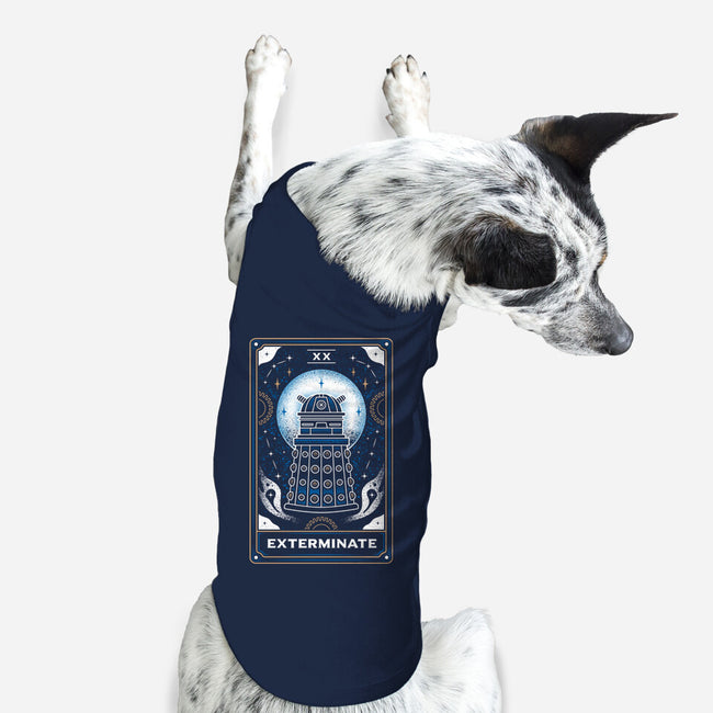 Exterminate Tarot Card-Dog-Basic-Pet Tank-Logozaste