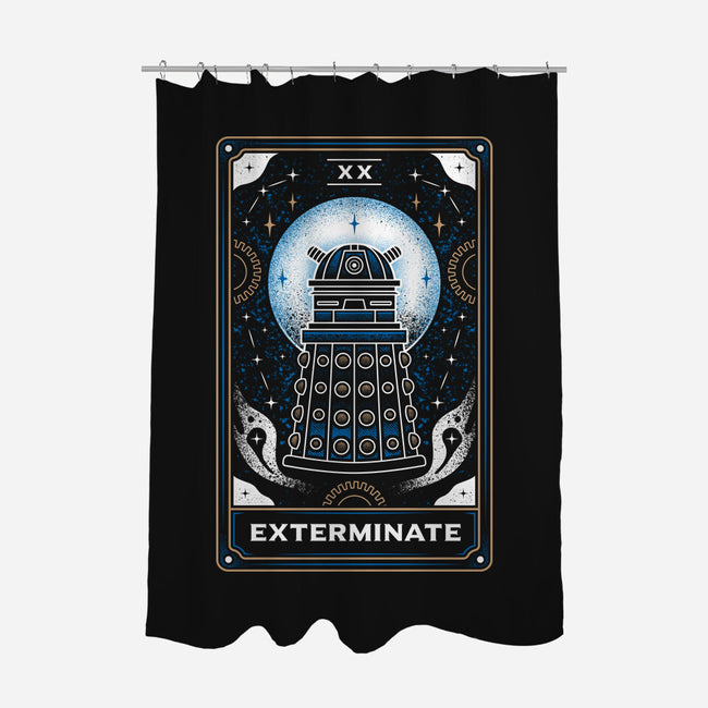 Exterminate Tarot Card-None-Polyester-Shower Curtain-Logozaste