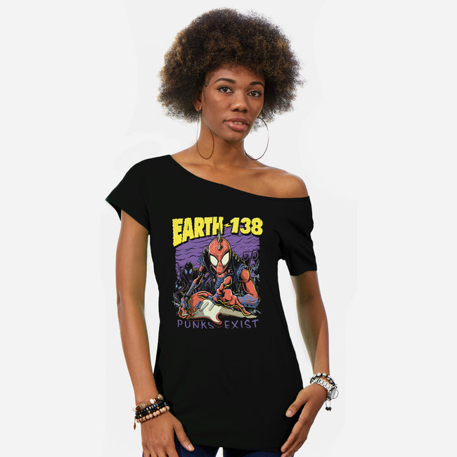 Punks Exist-Womens-Off Shoulder-Tee-Betmac