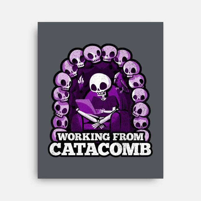 Working From Catacomb-None-Stretched-Canvas-Aarons Art Room