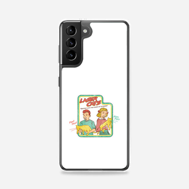 Laser Cats Destroy-Samsung-Snap-Phone Case-hbdesign