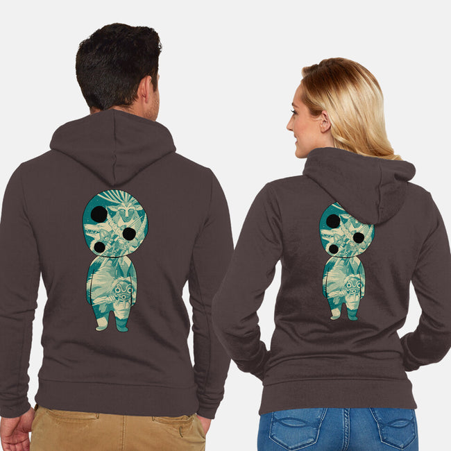 The Spirit Of The Forest-Unisex-Zip-Up-Sweatshirt-Hafaell