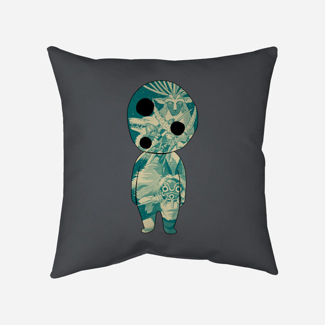 The Spirit Of The Forest-None-Removable Cover-Throw Pillow-Hafaell