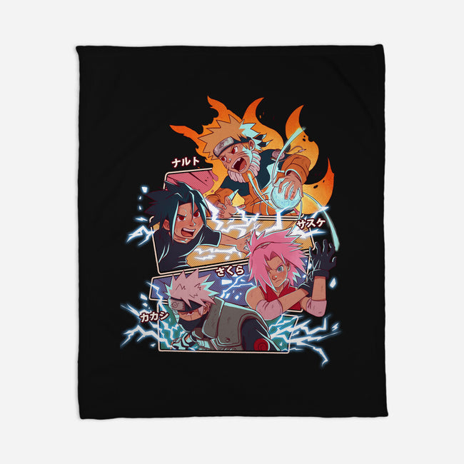 Naruto Battle-None-Fleece-Blanket-jacnicolauart