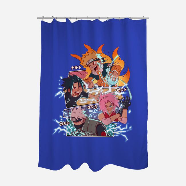 Naruto Battle-None-Polyester-Shower Curtain-jacnicolauart