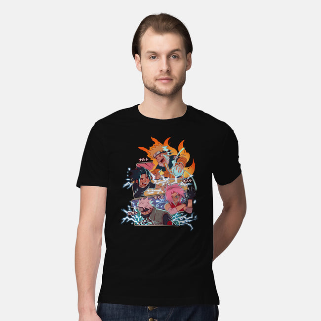 Naruto Battle-Mens-Premium-Tee-jacnicolauart