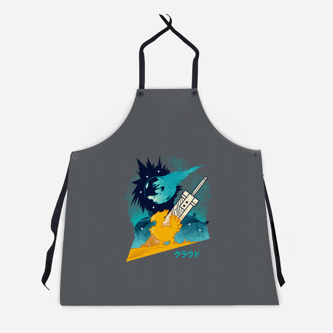 Cloud And Chocobo-Unisex-Kitchen-Apron-Logozaste