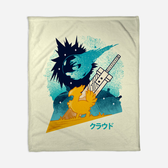 Cloud And Chocobo-None-Fleece-Blanket-Logozaste