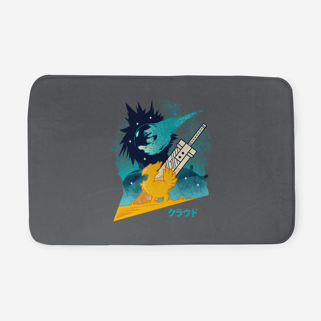 Cloud And Chocobo-None-Memory Foam-Bath Mat-Logozaste