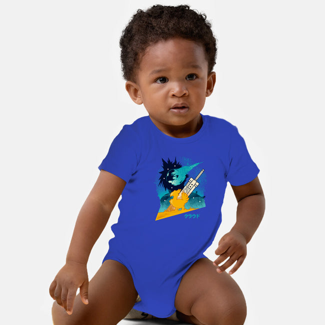 Cloud And Chocobo-Baby-Basic-Onesie-Logozaste