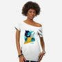 Cloud And Chocobo-Womens-Off Shoulder-Tee-Logozaste