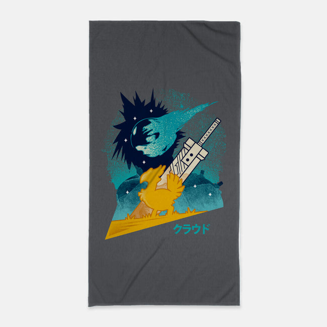 Cloud And Chocobo-None-Beach-Towel-Logozaste