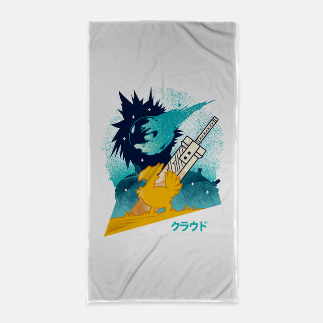 Cloud And Chocobo-None-Beach-Towel-Logozaste