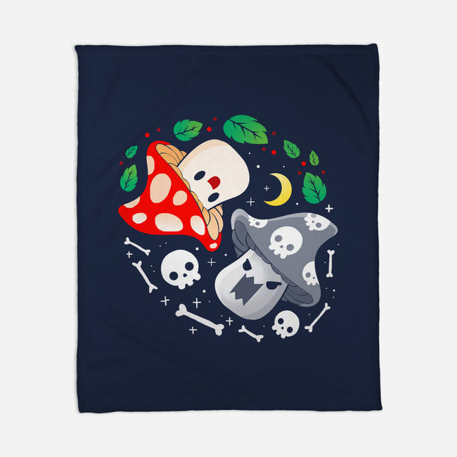 Dead Alive Mushrooms-None-Fleece-Blanket-Vallina84