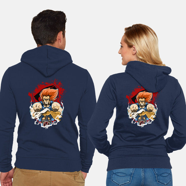 Lion-O The King-Unisex-Zip-Up-Sweatshirt-Diego Oliver