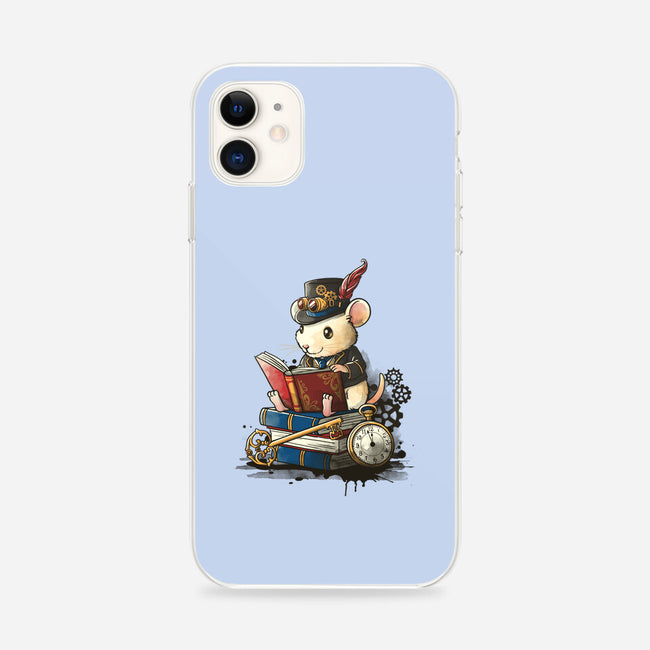 Steampunk Mouse Reader-iPhone-Snap-Phone Case-NemiMakeit