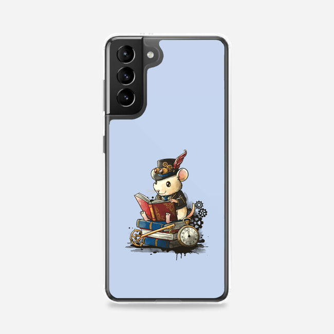 Steampunk Mouse Reader-Samsung-Snap-Phone Case-NemiMakeit