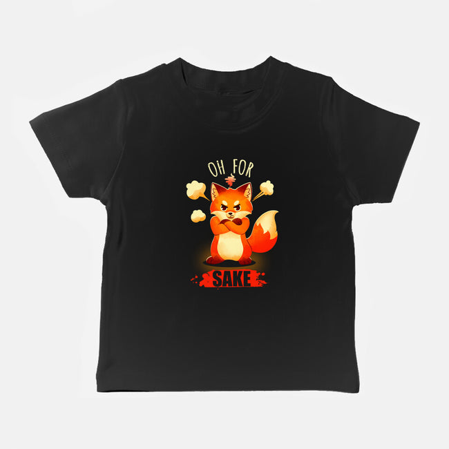 Oh For Fox Sake-Baby-Basic-Tee-Digital Magician