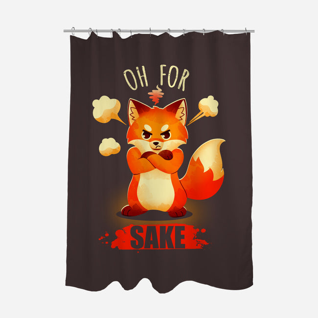 Oh For Fox Sake-None-Polyester-Shower Curtain-Digital Magician