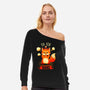 Oh For Fox Sake-Womens-Off Shoulder-Sweatshirt-Digital Magician