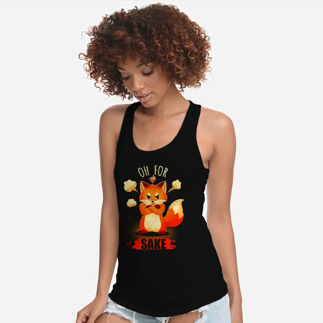 Oh For Fox Sake-Womens-Racerback-Tank-Digital Magician