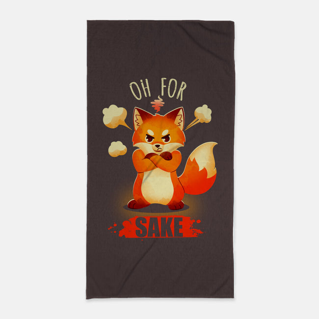 Oh For Fox Sake-None-Beach-Towel-Digital Magician