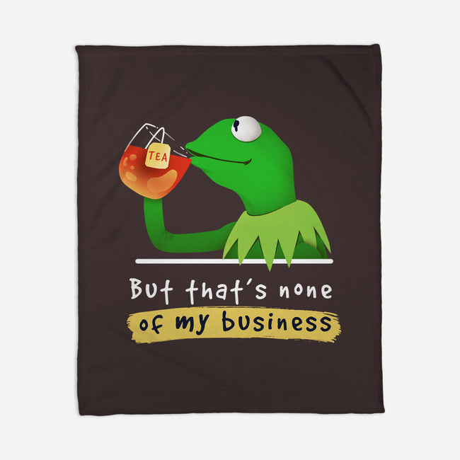 None Of My Business Muppet-None-Fleece-Blanket-Digital Magician