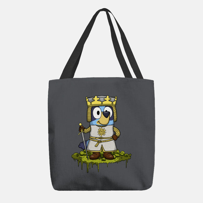 Bluey And The Holy Grail-None-Basic Tote-Bag-JamesQJO