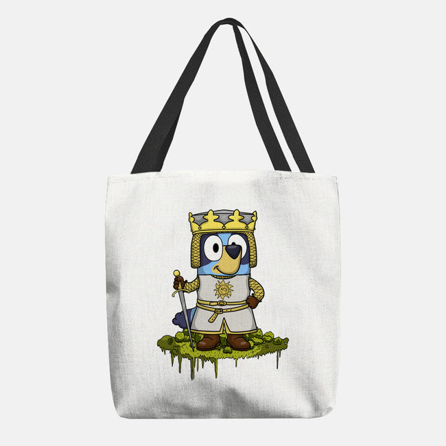 Bluey And The Holy Grail-None-Basic Tote-Bag-JamesQJO