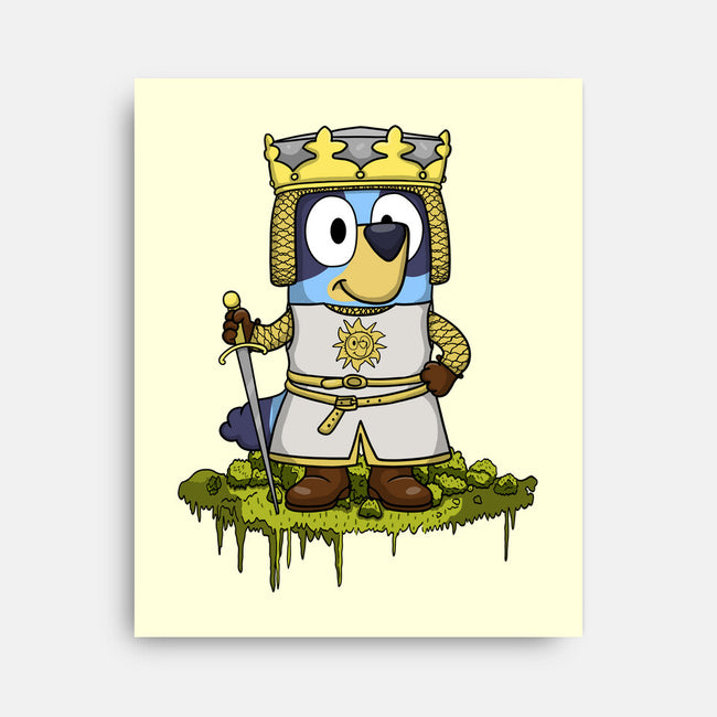 Bluey And The Holy Grail-None-Stretched-Canvas-JamesQJO