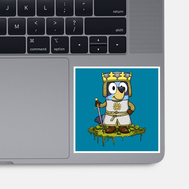 Bluey And The Holy Grail-None-Glossy-Sticker-JamesQJO