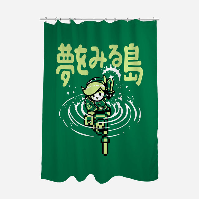 The Hero Awakes Again-None-Polyester-Shower Curtain-demonigote