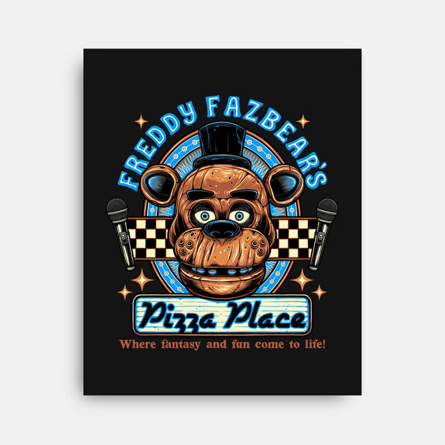 Freddy’s Pizza Place-None-Stretched-Canvas-momma_gorilla